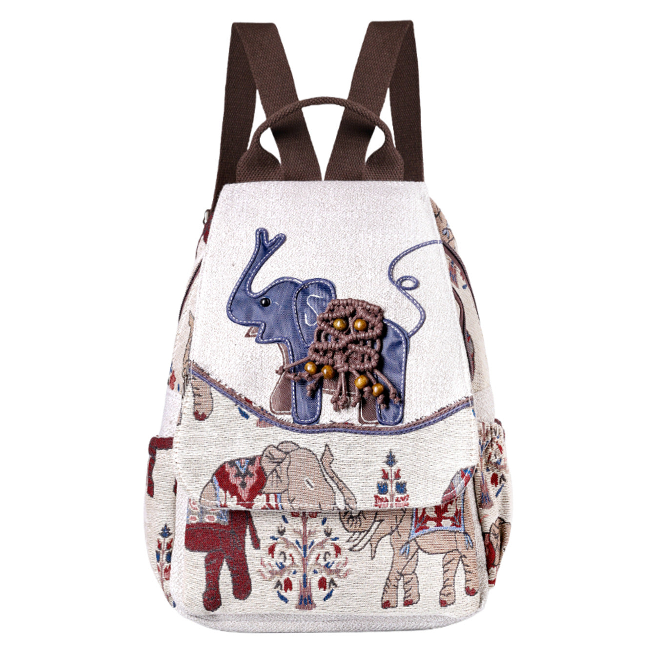 National Fashion Ethnic Style Canvas Retro Artistic Large Travel Bags