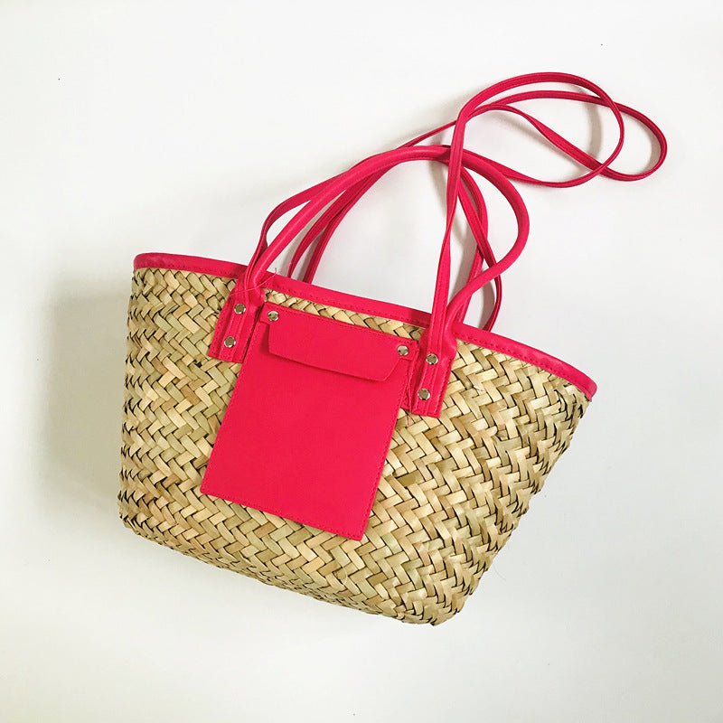 Summer Simple Large Capacity Beach Portable Women's Shoulder Bag