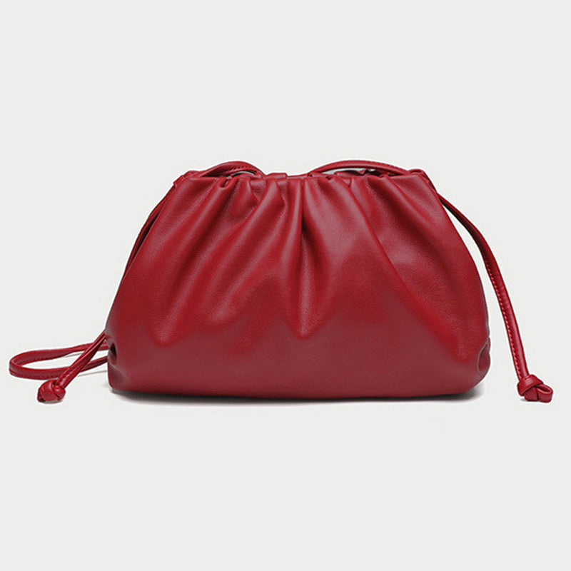 Women's Elegant High-grade Drawstring Cloud Large Capacity Waterproof Clutch Fashion Women's Messenger Bag