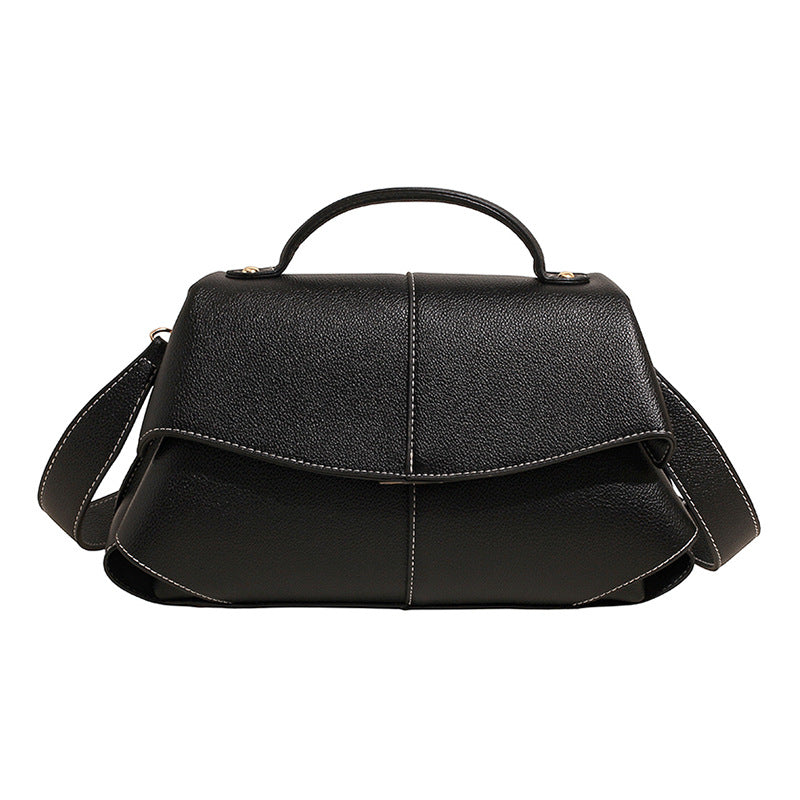 Women's Niche Smile Pleated Fashion Hand Large Bags