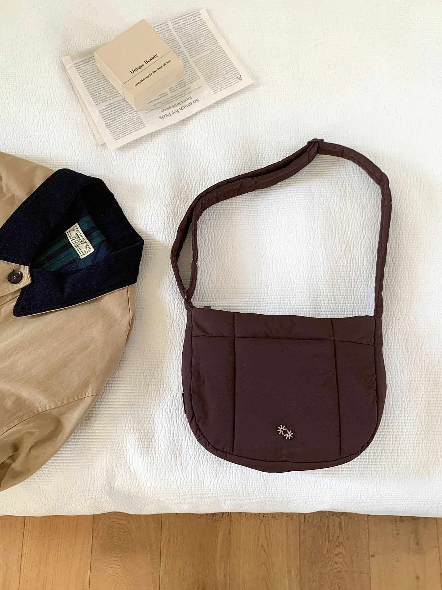 Women's Korean Style Idle Nylon Cloth Dumpling Shoulder Bags