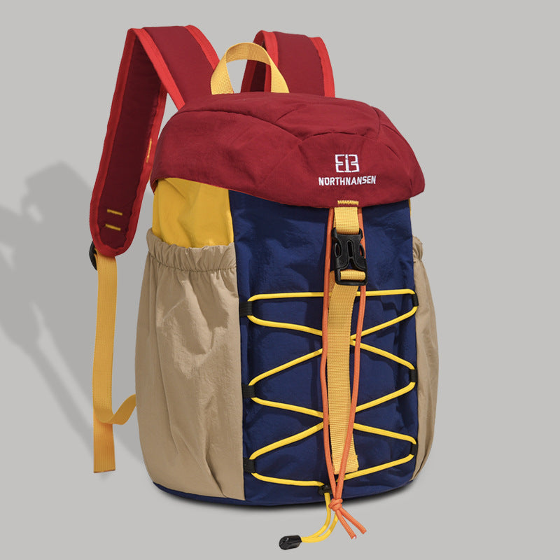 Street College Large Capacity Contrast Color Backpacks
