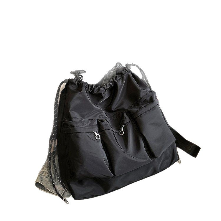 Concert Dark Cell Zipper Large Capacity Nylon Cloth Commuter Women's Backpack