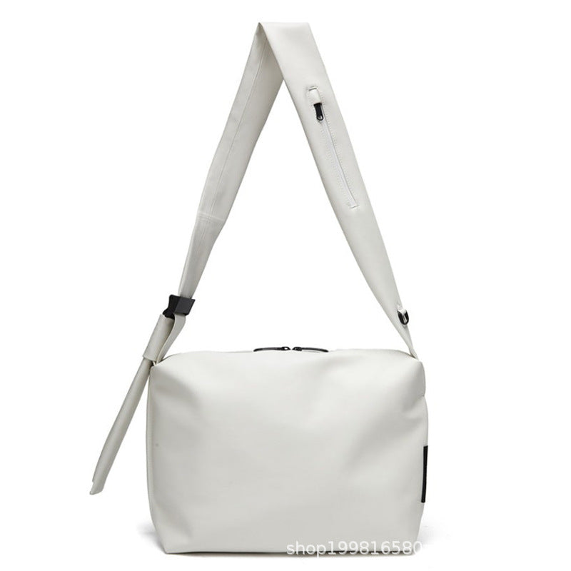 Men's Design Trendy Niche Schoolgirl Soft Leather Men's Shoulder Bags