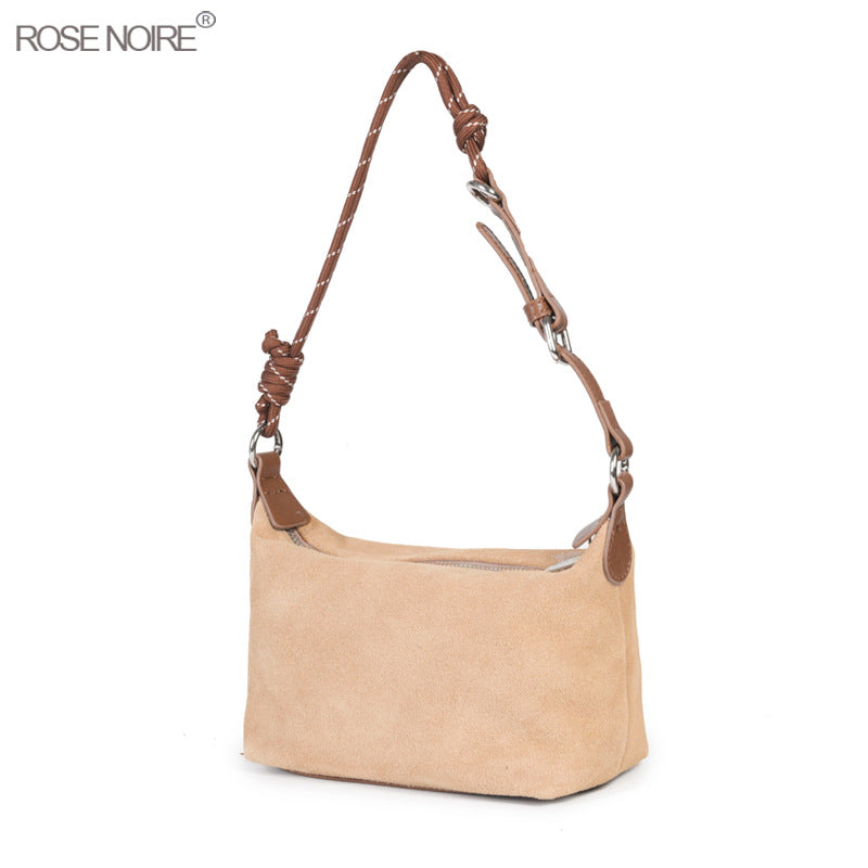 Suede Simple Underarm Dumpling Dull Polish Handbags