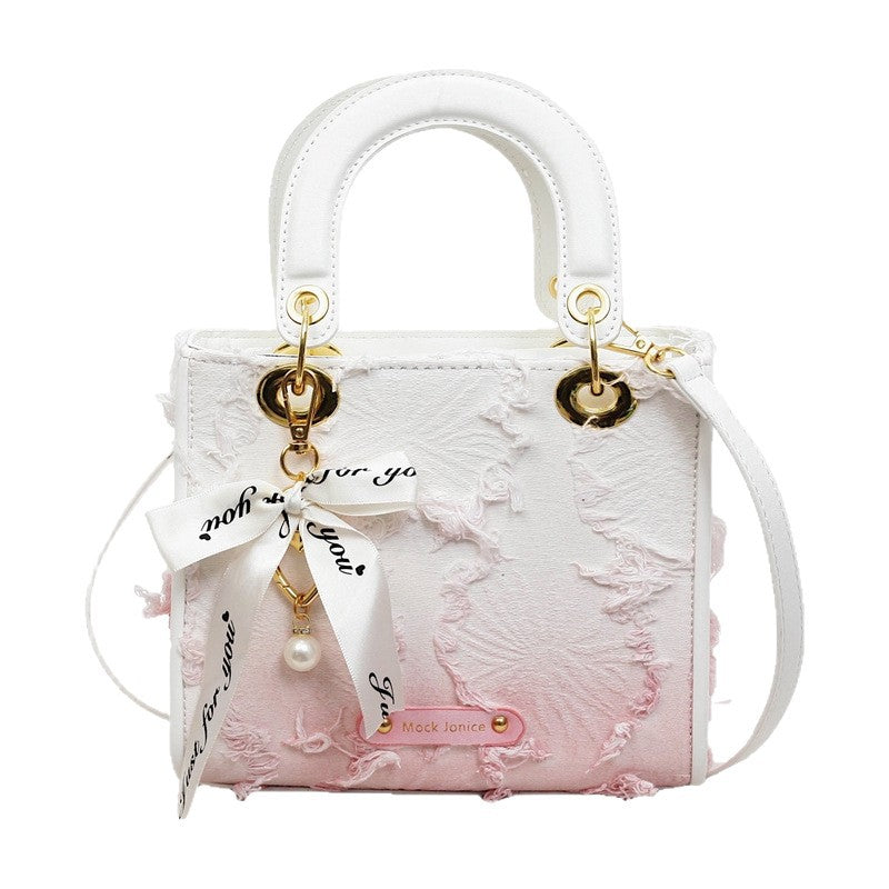 Women's Good-looking Niche Gradient Tassel Diana Fashion Women's Shoulder Bag