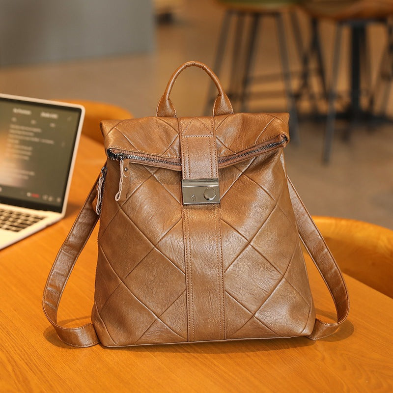 Female Lightweight Large Capacity Versatile Genuine Bags
