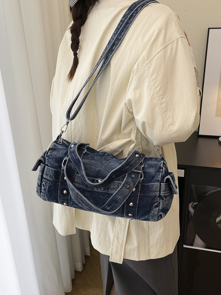 Women's Denim Large Capacity Versatile High Quality Women's Shoulder Bag