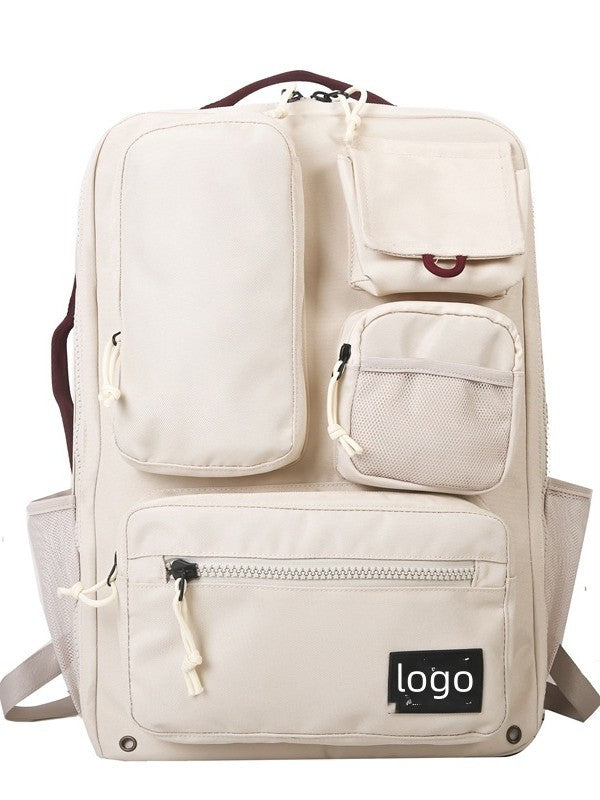 Women's & Men's Trendy Couple Junior High College Large Leisure Backpack