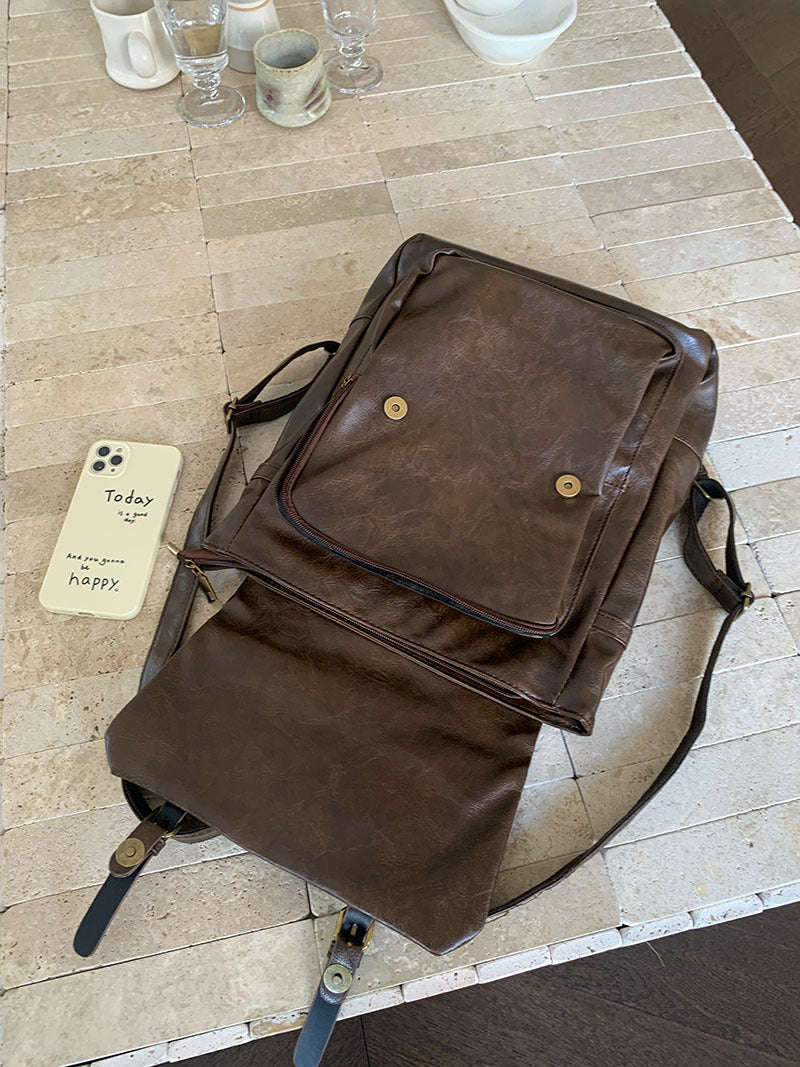 Uniform Preppy Style Retro Cambridge College Class Book Backpacks