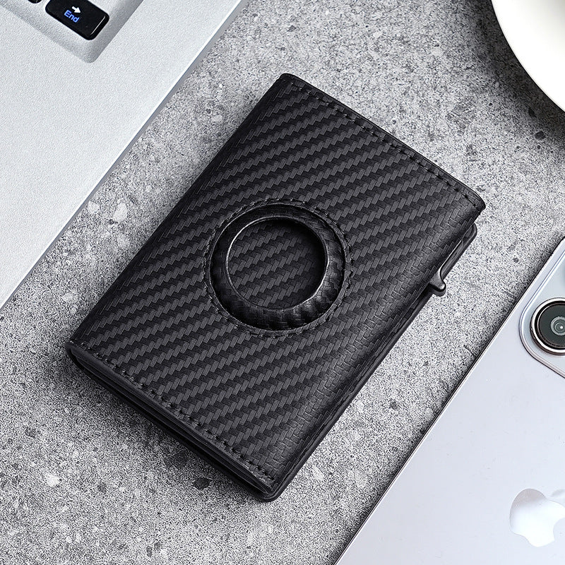 Automatic Pop-up Carbon Fiber Pattern Locator Clamp Aluminum Alloy Bankcards Card Pack Card Sleeve