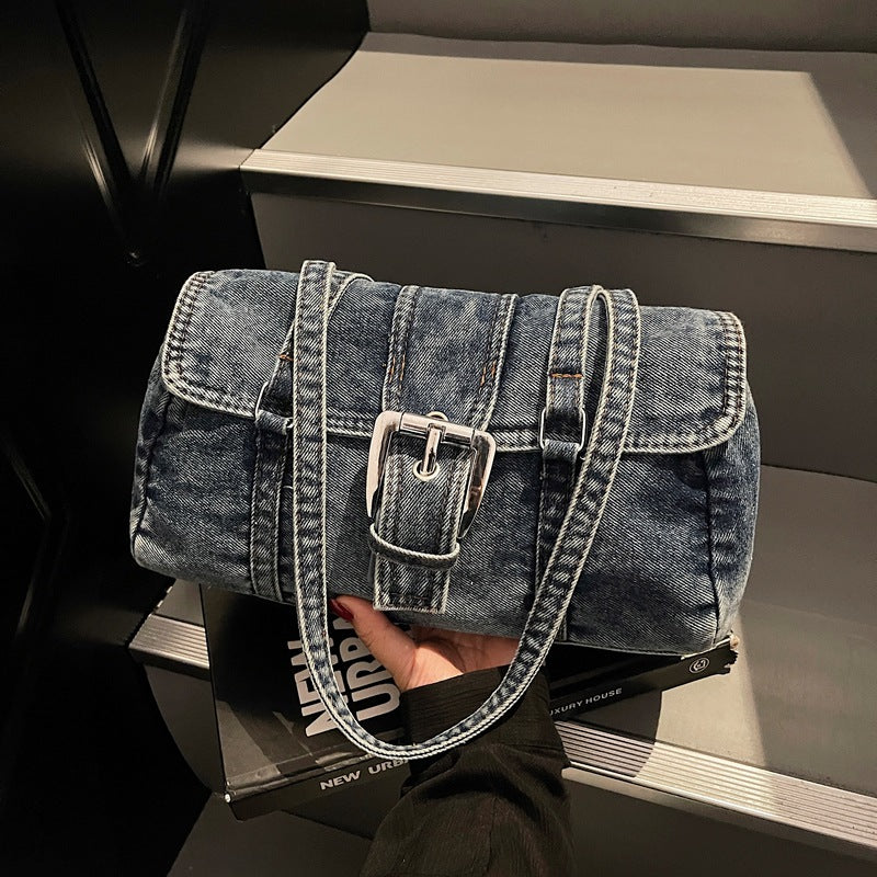 Women's Denim Hand Carrying Boston Autumn High-grade Bags