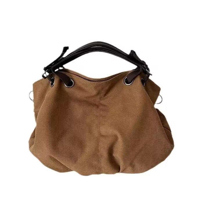 Retro Working Style Fashion Canvas Large Tote Bags