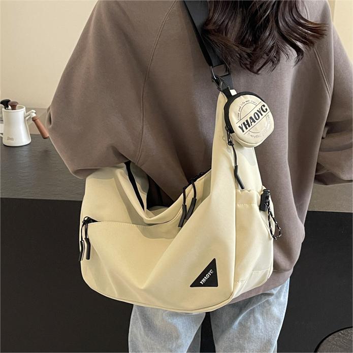 Capacity Canvas Simplicity Dumpling Advanced Sense Women's Messenger Bag