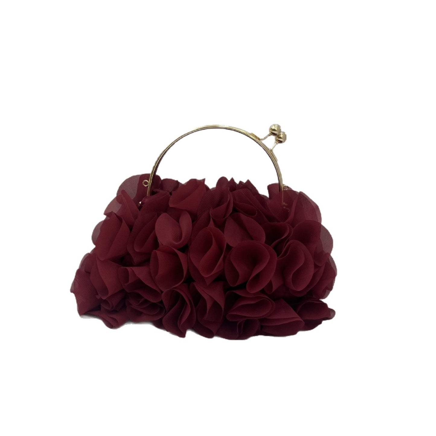 Three-dimensional Lace Portable Petal Dress With Women's Handbag