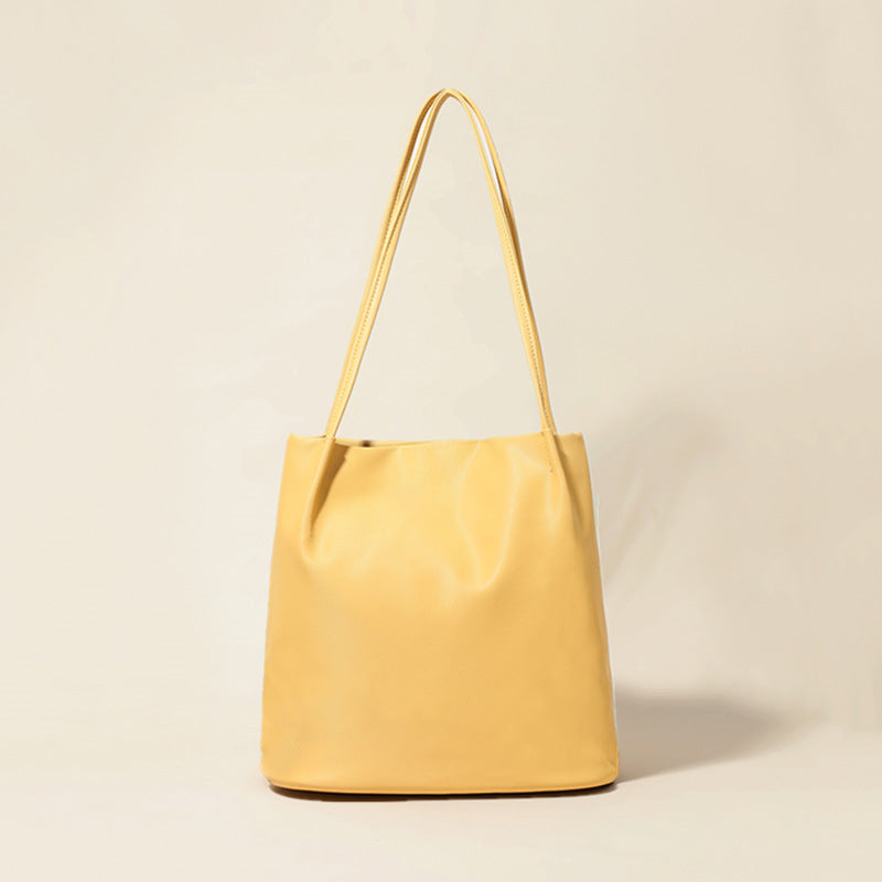 Women's Home Temperament Simple Commuter Underarm For Bucket Bag