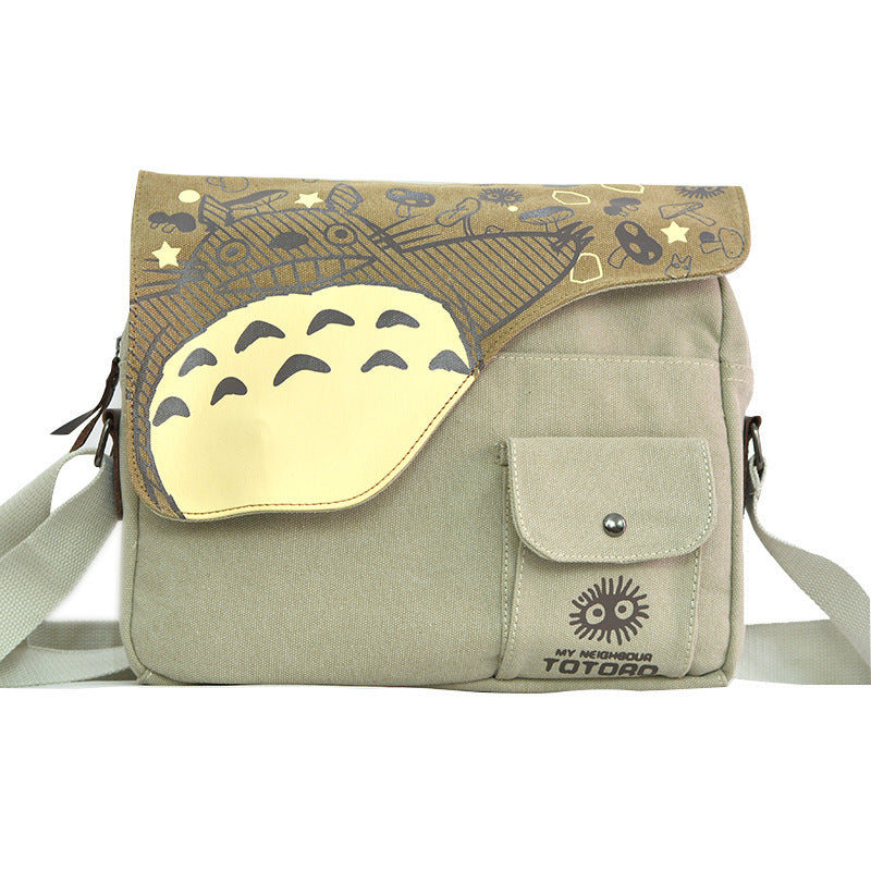 Popular Elegant Anime Single Cotton Canvas Leisure Backpack