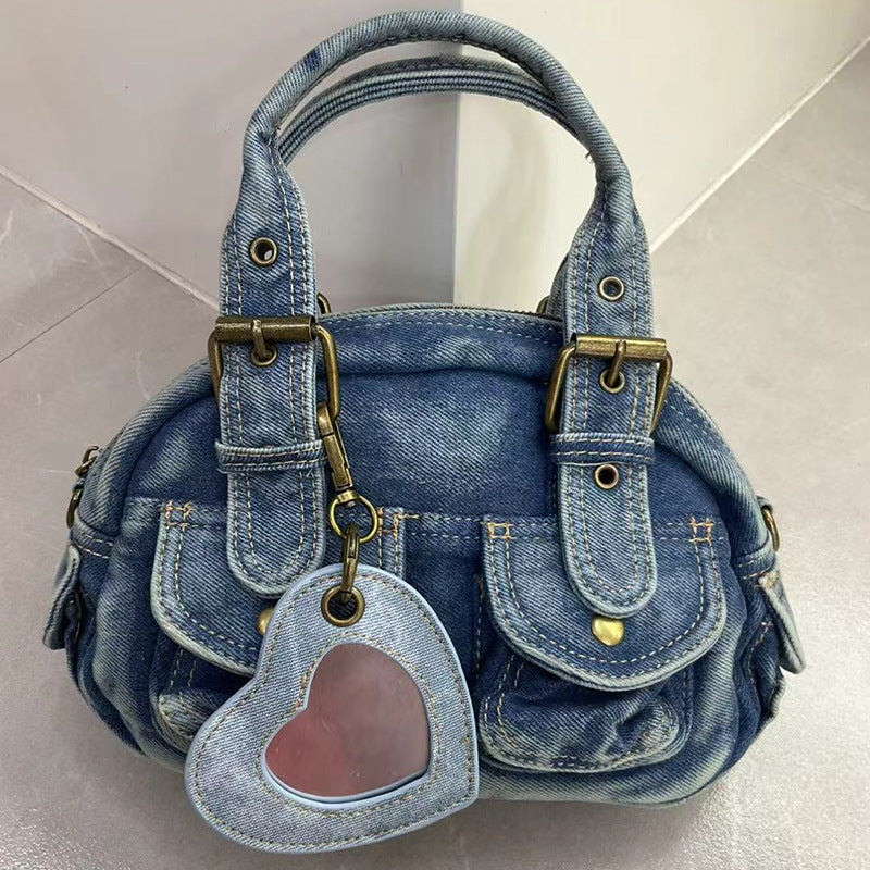 Women's Washed Denim Punk Retro Jeans Women's Handbag