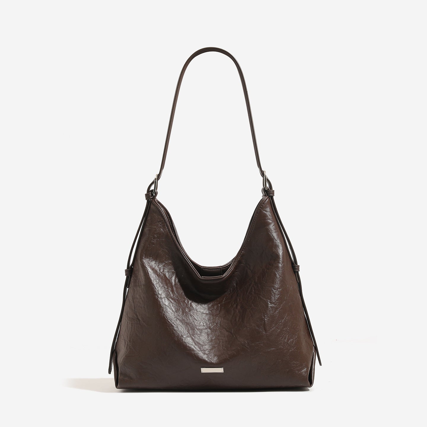 Women's Cowhide Underarm Commuter Large Capacity Hobo Tote Bag