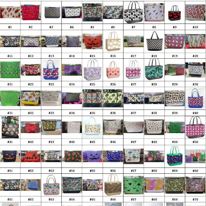 Women's Beach Printed Large Full Hole Handbags
