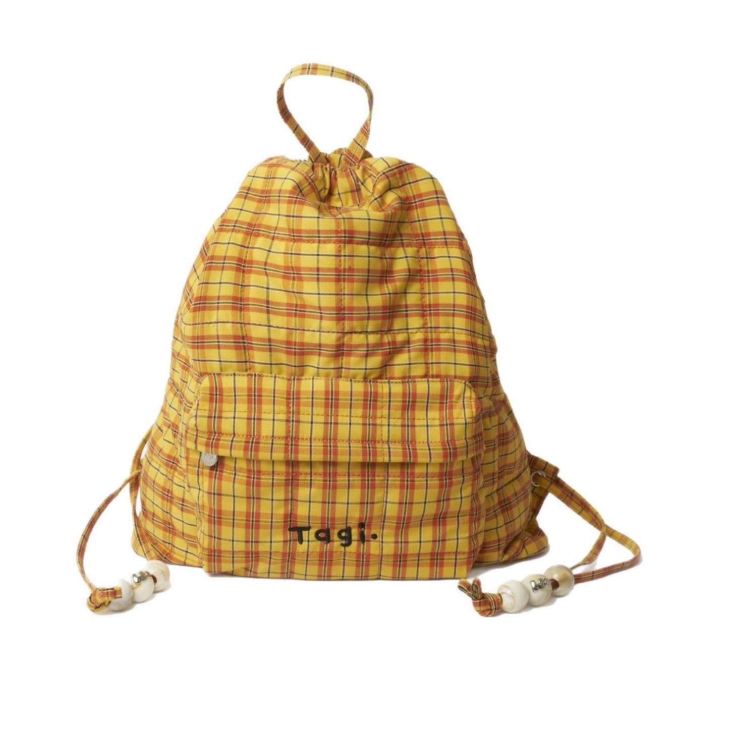 Pearl Acrylic Beaded Cute Drawstring Large Backpacks