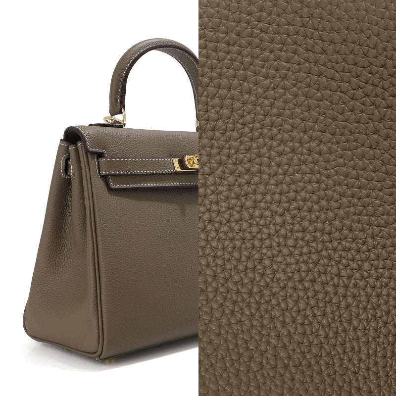 Women's Kelly First Layer Cowhide Large Capacity Genuine Leather Platinum Cali Bags