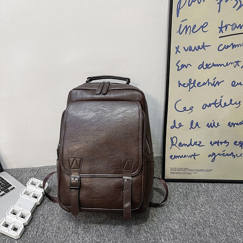 Men's Large Capacity Vintage Trendy Korean Computer Shoulder Bags