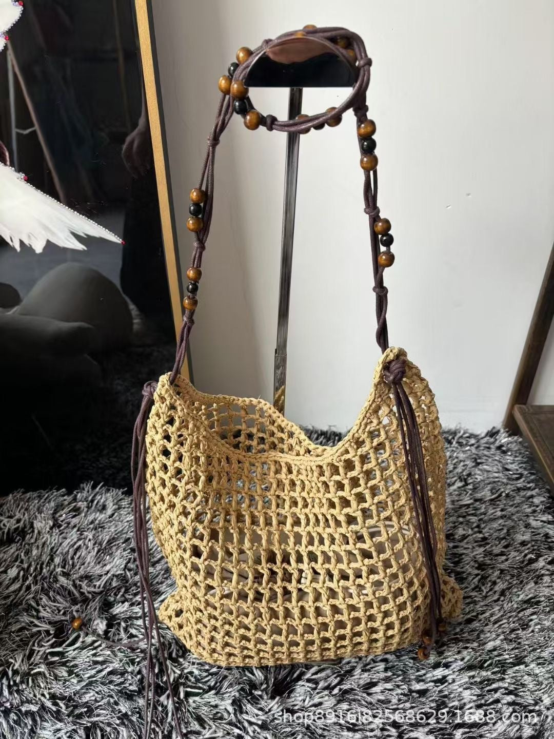 Women's Straw Woven Chinese Style Fashion Bags