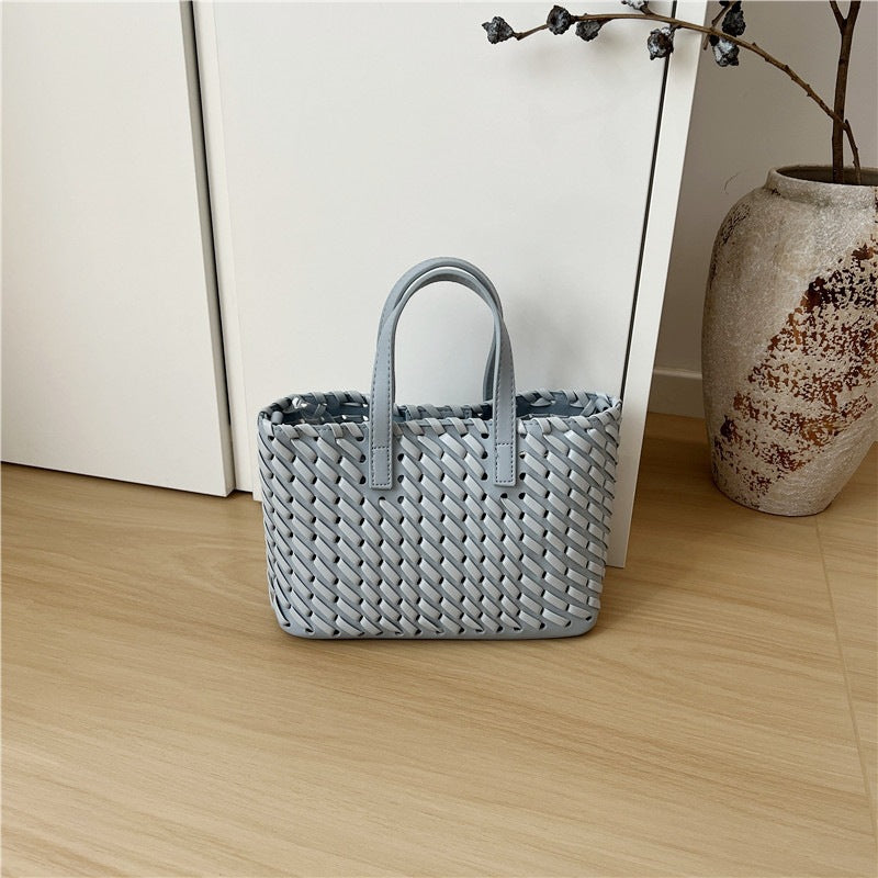 Cabinet High-grade Hand-woven Vegetable Basket Fashion Handbags