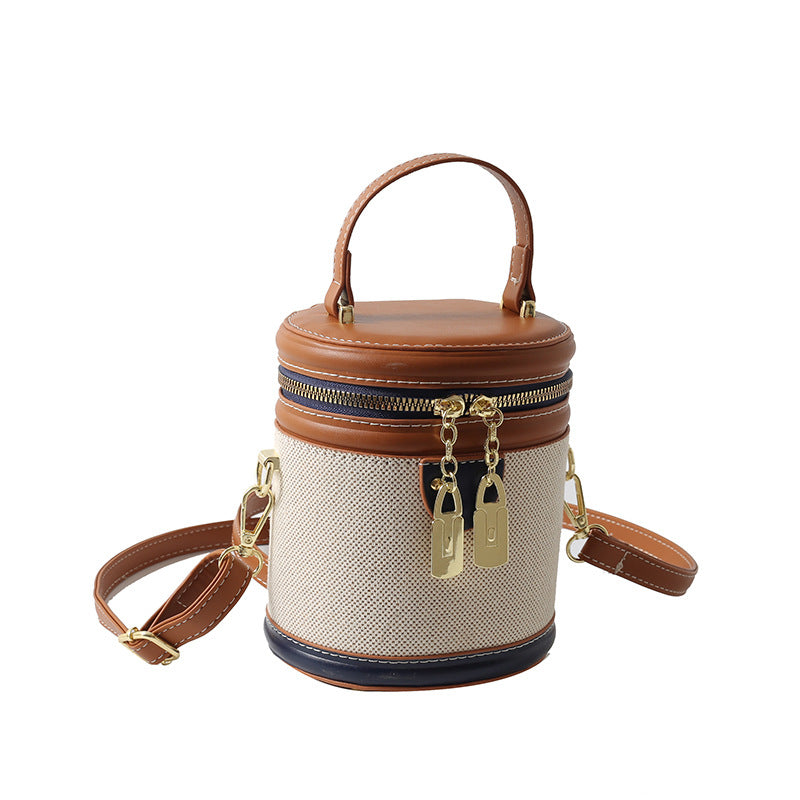 Fashionable Stitching Trendy Fashion Color Contrast Handbags