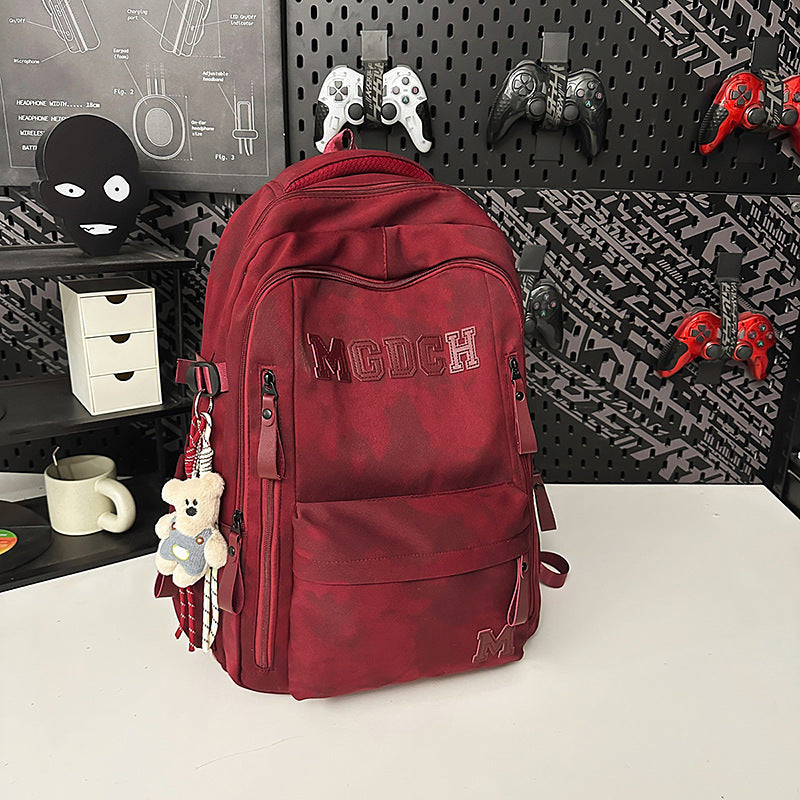 Women's & Men's Large Capacity Burden Alleviation Adjustable College Trip Leisure Backpack