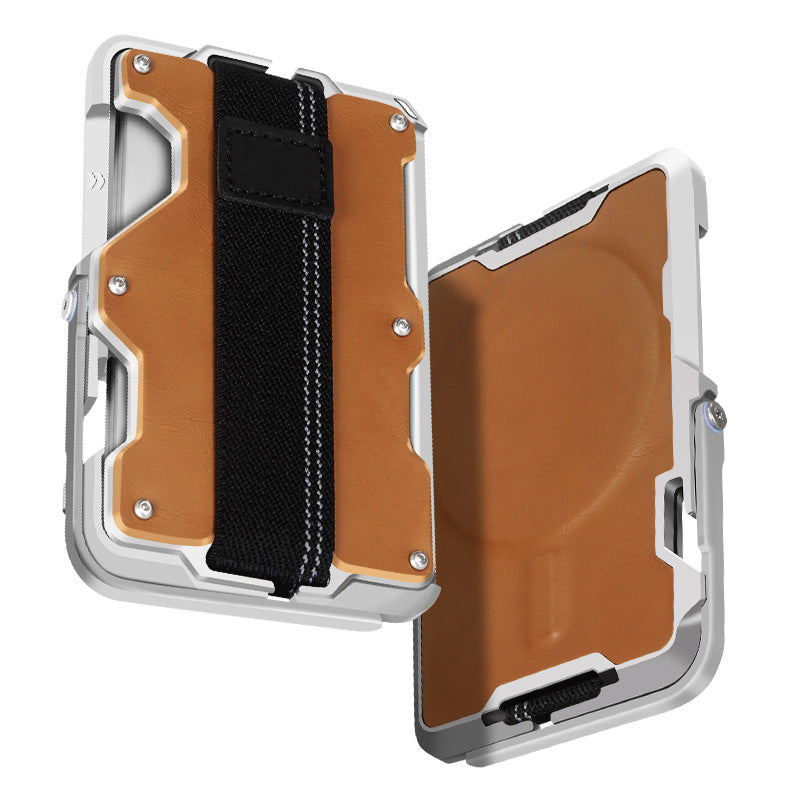 Men's Swiping Credit Business Metal Magnetic Card Pack Card Sleeve