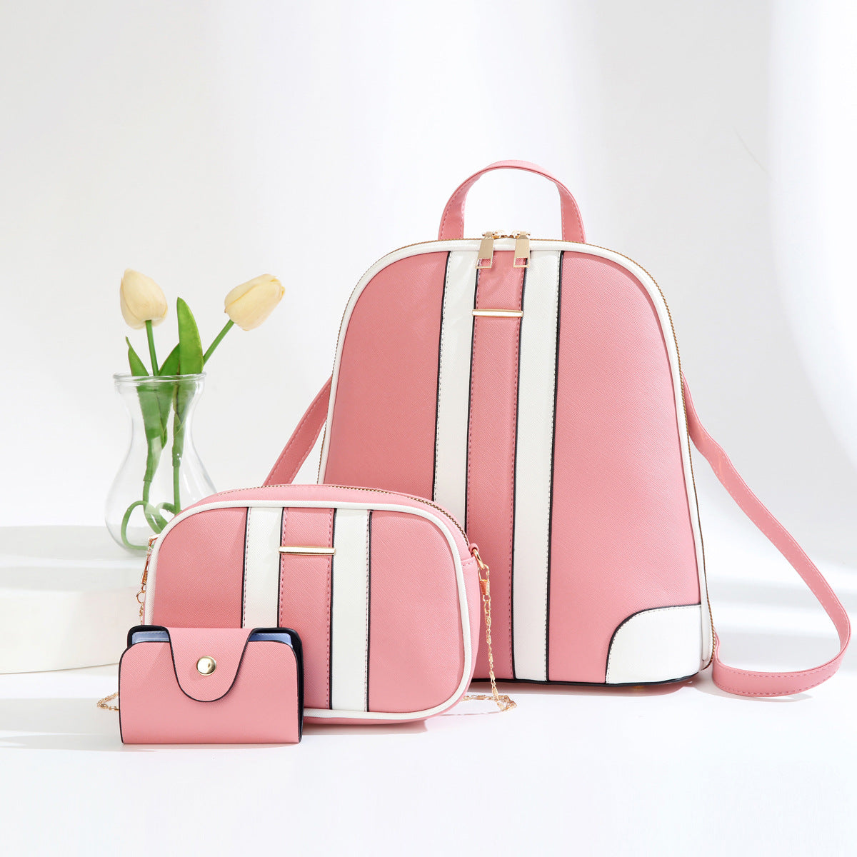 Fashion Trendy Simple Large Capacity Three-piece Bags