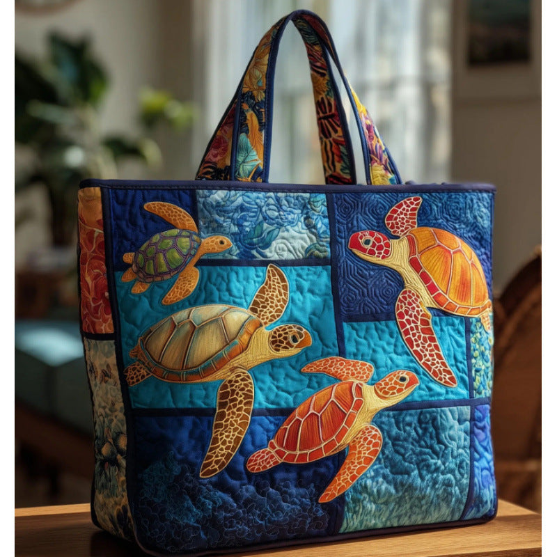 Printing Quilted Commute Leisure Cotton Jacket Tote Bag