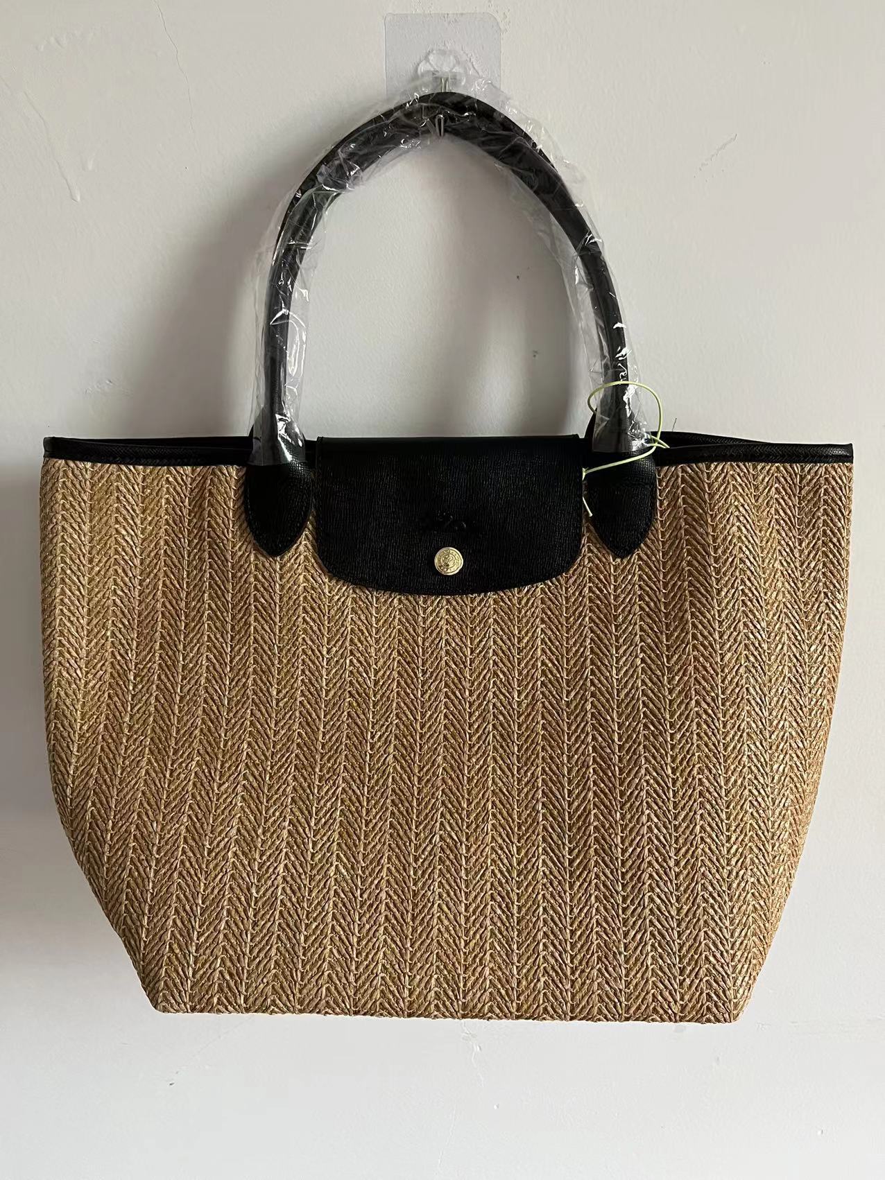 Women's Straw Woven Fashion Bowknot Beach Shoulder Bags