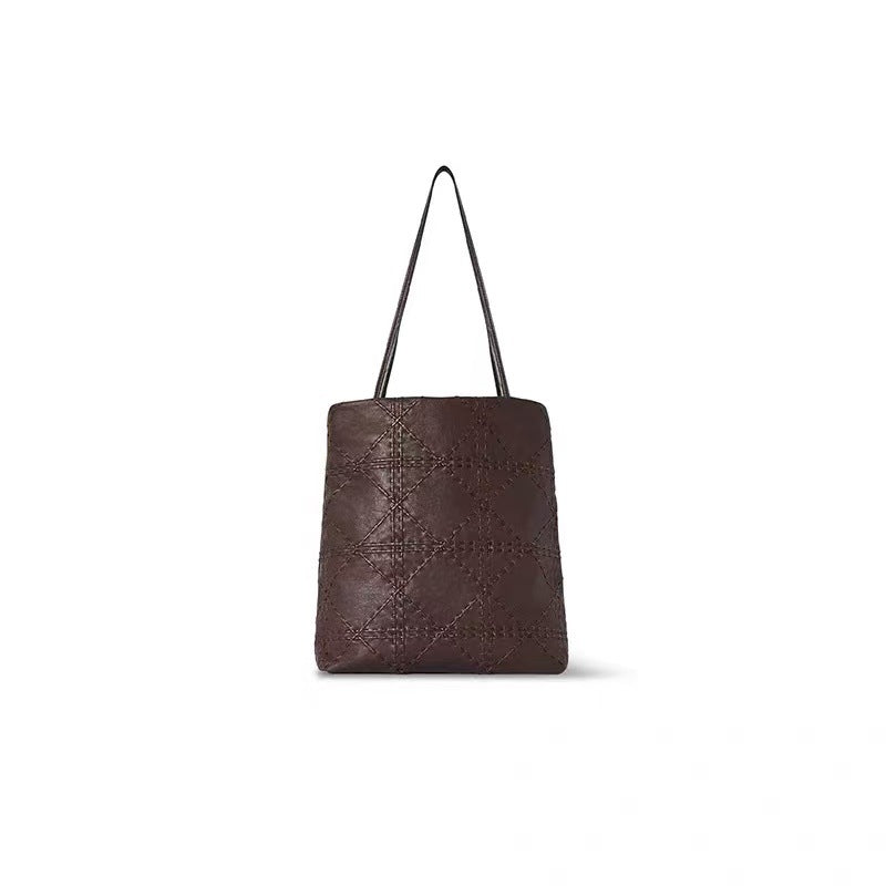 Women's Design Diamond Style Premium Vintage Waste Soil Matching Bags
