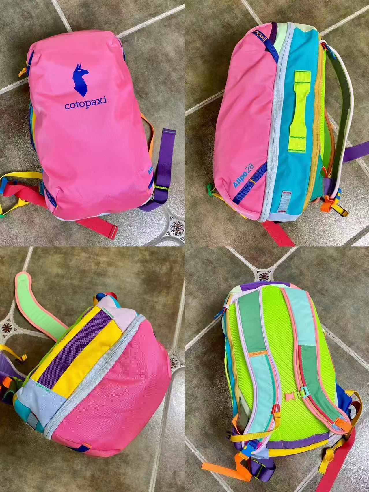 Alpaca Dopamine Contrast Color Large Capacity Sports Backpack