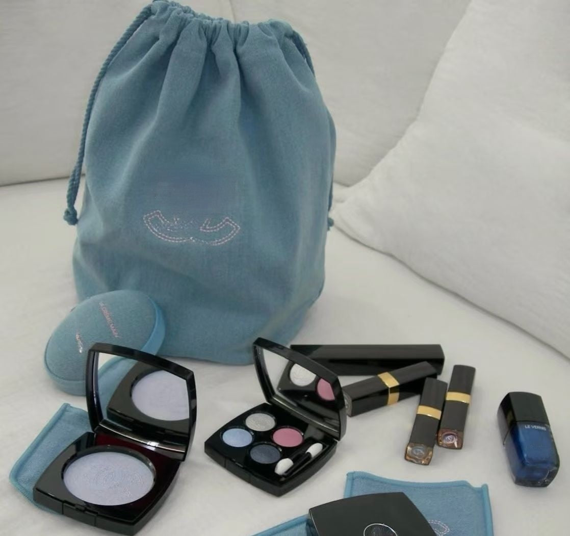 Summer Large Capacity Denim Makeup Series Gift Women's Messenger Bag