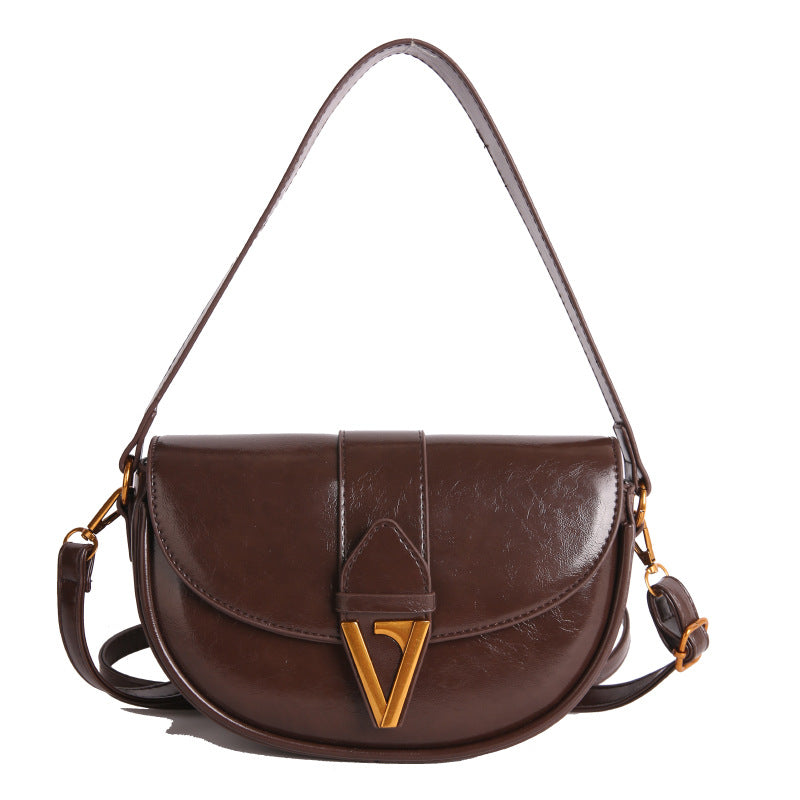 Women's Fashionable High-grade Winter Retro Easy Matching Small Square Bags