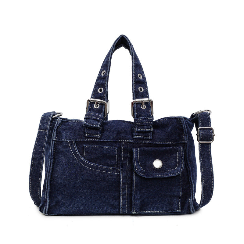 Stylish Women's Washed Denim Fashion Advanced Women's Shoulder Bag