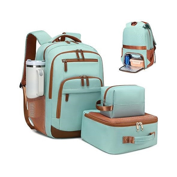 Women's & Men's Large Capacity Color Matching Trendy Business Leisure Backpack