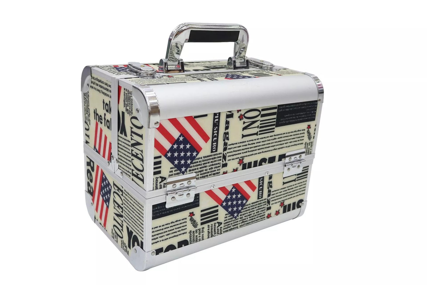 Alloy Makeup Box Tattoo Embroidery Nail Beauty Eyelash Toolbox Cosmetic Case