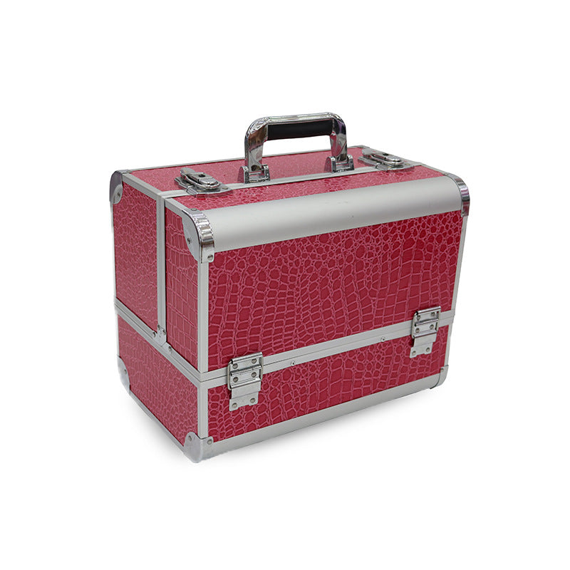 Alloy Makeup Box Tattoo Embroidery Nail Beauty Eyelash Toolbox Cosmetic Case
