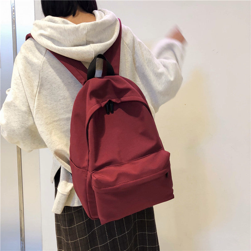 Korean Versatile High Campus Minimalist Waterproof Backpacks