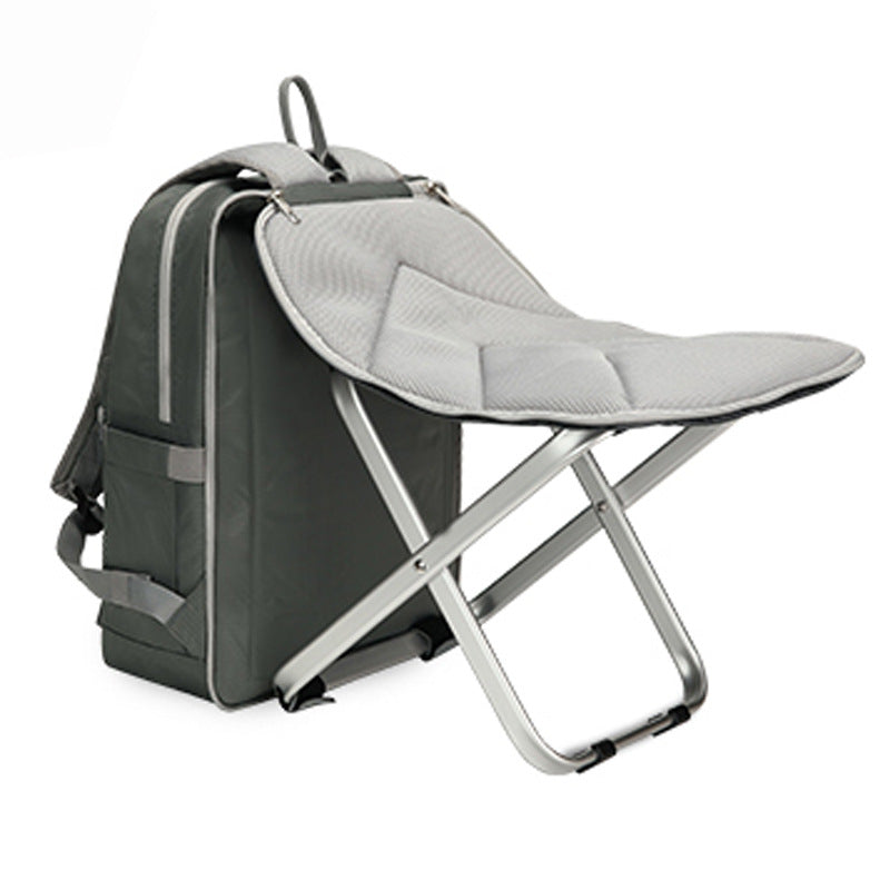 Innovative Portable Stool Foldable Storage Camping Leisure Backpack