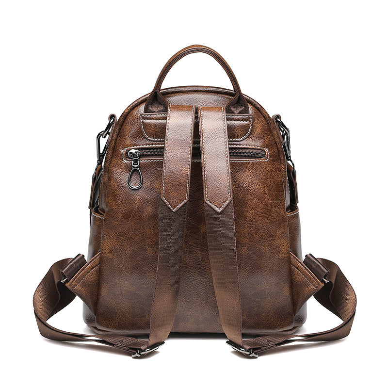 Women's Fashion Spring Korean Style Retro Large Capacity Women's Backpack