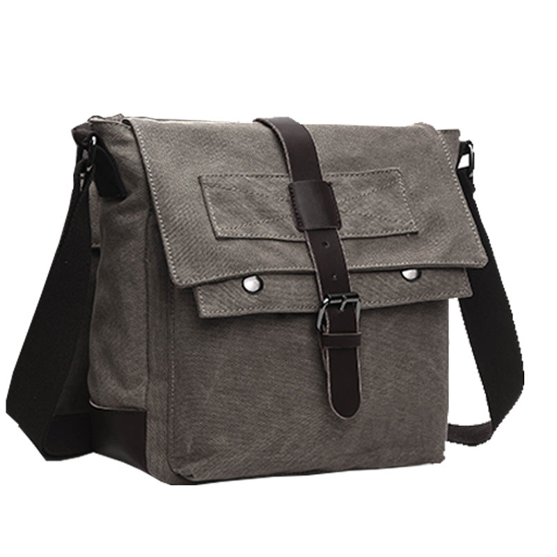 Graceful Men's Korean Canvas Practical Business Men's Messenger Bag