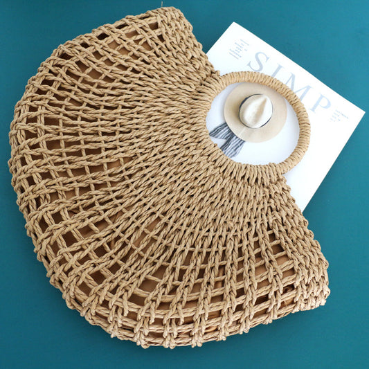 Women's Portable Straw Simple Fashion Shell Shape Women's Handbag