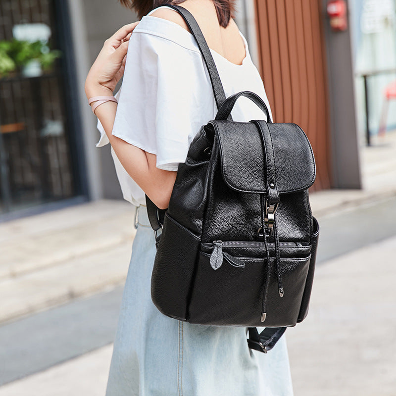 Women's Youth Fashion Summer Korean Simple Large Backpacks