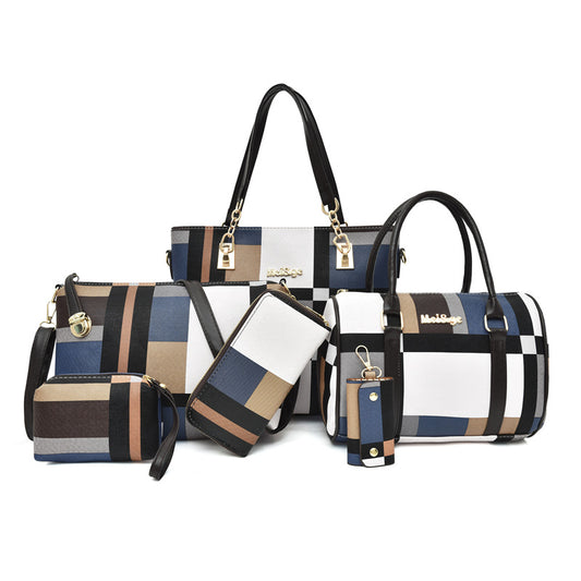 Women's Plaid Fashionable Simple Large Capacity Women's Shoulder Bag